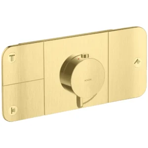 AXOR One Thermostatic module for concealed installation for 3 outlets - Brushed Brass