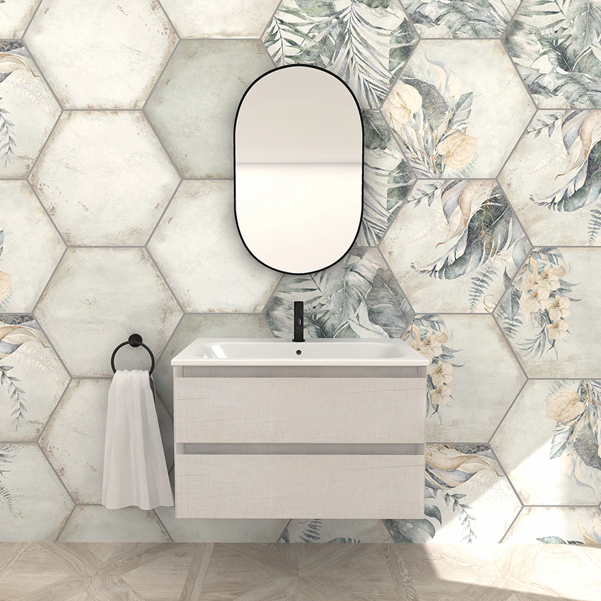 IVX Roma 80cm 2 Drawer Vanity Unit Inc. Basin