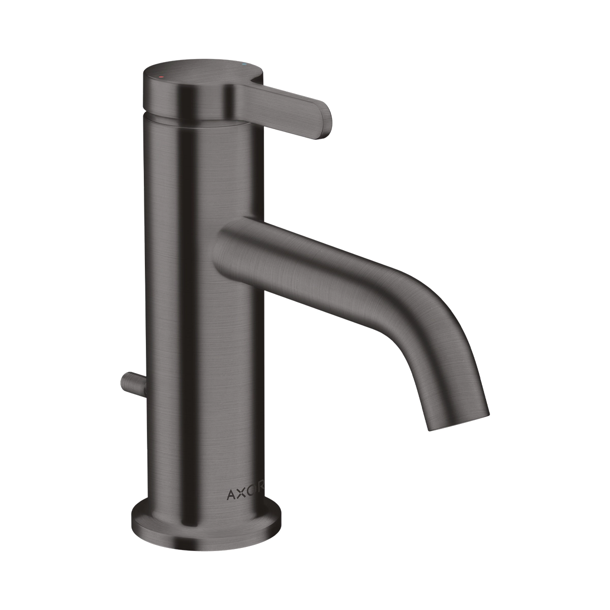 AXOR One Single lever basin mixer 70 with lever handle and pop-up waste set - Brushed Black Chrome