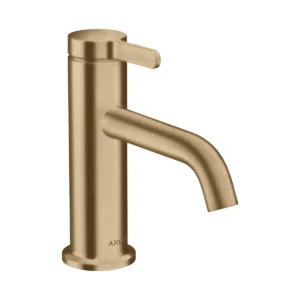 AXOR One Single lever basin mixer 70 with lever handle and waste set - Brushed Bronze