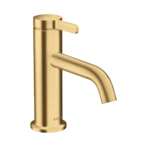 AXOR One Single lever basin mixer 70 with lever handle and waste set - Brushed Gold-Optic