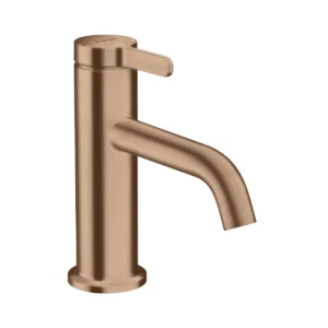 AXOR One Single lever basin mixer 70 with lever handle and waste set - Brushed Redgold