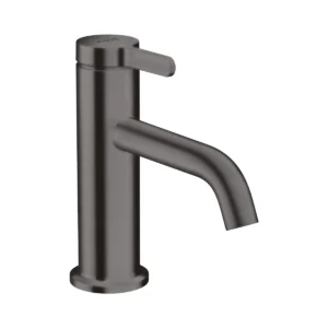 AXOR One Single lever basin mixer 70 with lever handle and waste set - Brushed Black Chrome
