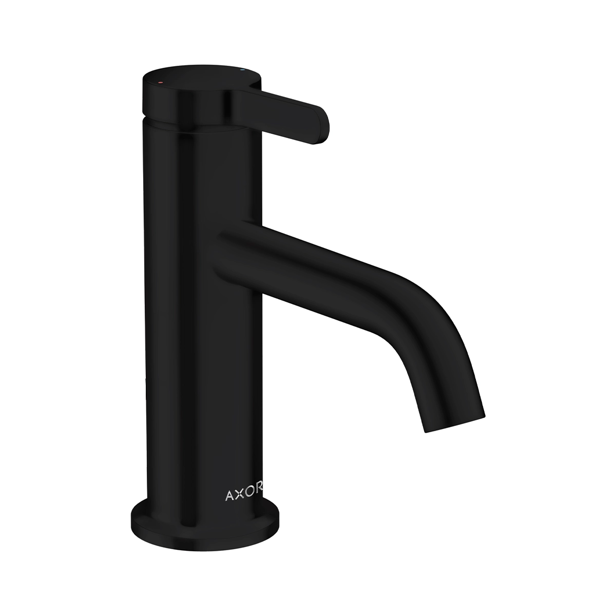 AXOR One Single lever basin mixer 70 with lever handle and waste set - Matt Black