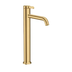 AXOR One Single lever basin mixer 260 with lever handle and waste set - Brushed Gold-Optic