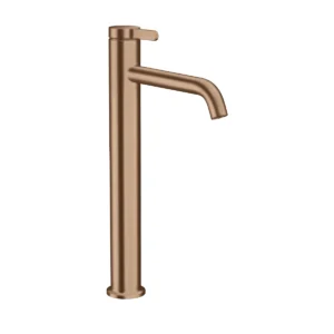 AXOR One Single lever basin mixer 260 with lever handle and waste set - Brushed Redgold