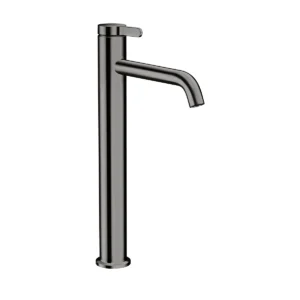 AXOR One Single lever basin mixer 260 with lever handle and waste set - Polished Black Chrome