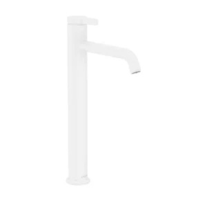 AXOR One Single lever basin mixer 260 with lever handle and waste set - Matt White