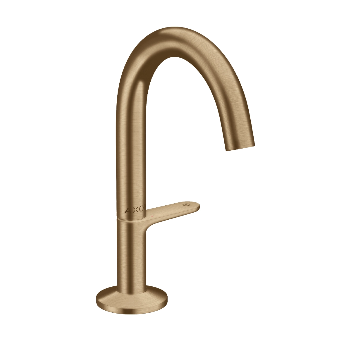 AXOR One Basin mixer Select 140 with push-open waste set - Brushed Gold-Optic