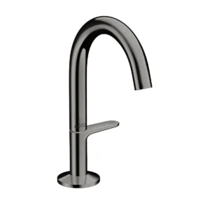 AXOR One Basin mixer Select 140 with push-open waste set - Polished Black Chrome