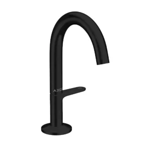 AXOR One Basin mixer Select 140 with push-open waste set - Matt Black