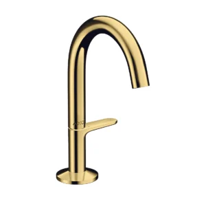 AXOR One Basin mixer Select 140 with push-open waste set - Polished Gold-Optic