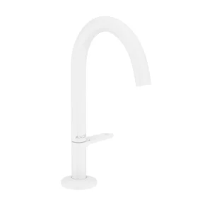 AXOR One Basin mixer Select 170 with push-open waste set - Matt White