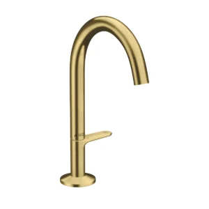 AXOR One Basin mixer Select 170 with push-open waste set - Brushed Brass