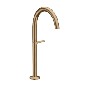 AXOR One Basin mixer Select 260 for wash bowls with push-open waste set - Brushed Bronze
