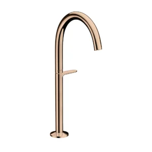 AXOR One Basin mixer Select 260 for wash bowls with push-open waste set - Polished Redgold