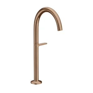 AXOR One Basin mixer Select 260 for wash bowls with push-open waste set - Brushed Redgold