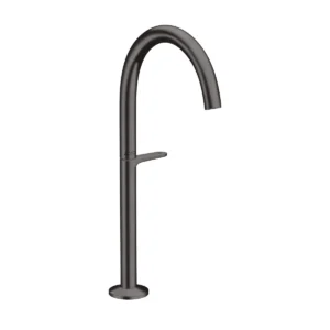 AXOR One Basin mixer Select 260 for wash bowls with push-open waste set - Brushed Black Chrome