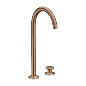 AXOR One 2-hole basin mixer Select 260 with push-open waste set - Brushed Redgold