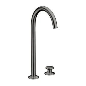 AXOR One 2-hole basin mixer Select 260 with push-open waste set - Polished Black Chrome