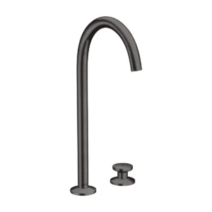 AXOR One 2-hole basin mixer Select 260 with push-open waste set - Brushed Black Chrome