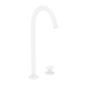 AXOR One 2-hole basin mixer Select 260 with push-open waste set - Matt White
