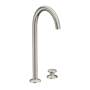 AXOR One 2-hole basin mixer Select 260 with push-open waste set - Stainless Steel Optic
