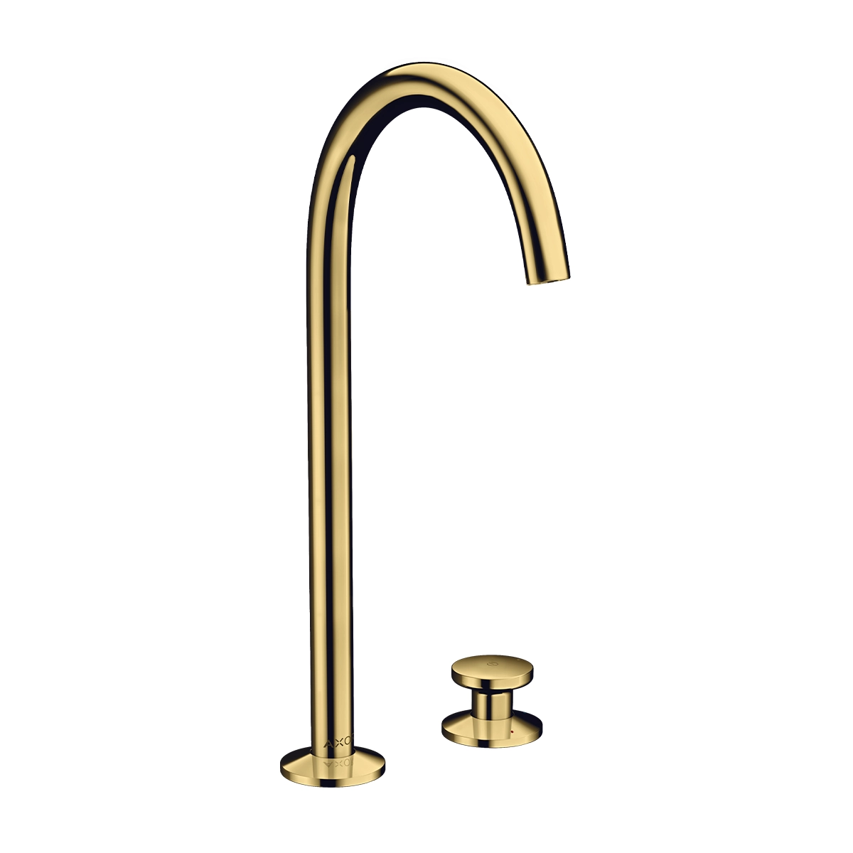 AXOR One 2-hole basin mixer Select 260 with push-open waste set - Polished Gold-Optic