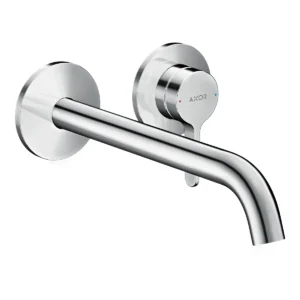 AXOR One Single lever basin mixer for concealed installation wall-mounted with lever handle and spout 220 mm - Chrome