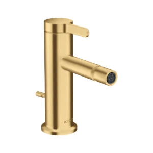 AXOR One Single lever bidet mixer with pop-up waste set - Brushed Gold-Optic