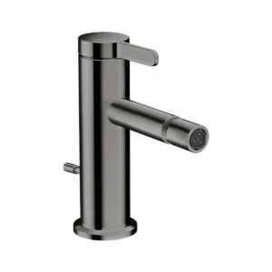 AXOR One Single lever bidet mixer with pop-up waste set - Polished Black Chrome
