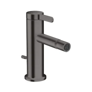 AXOR One Single lever bidet mixer with pop-up waste set - Brushed Black Chrome