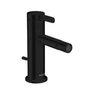 AXOR One Single lever bidet mixer with pop-up waste set - Matt Black