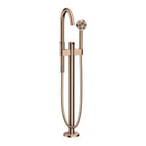 AXOR One Single lever bath mixer floor-standing - Polished Redgold