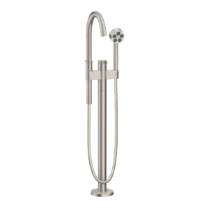 AXOR One Single lever bath mixer floor-standing - Stainless Steel Optic