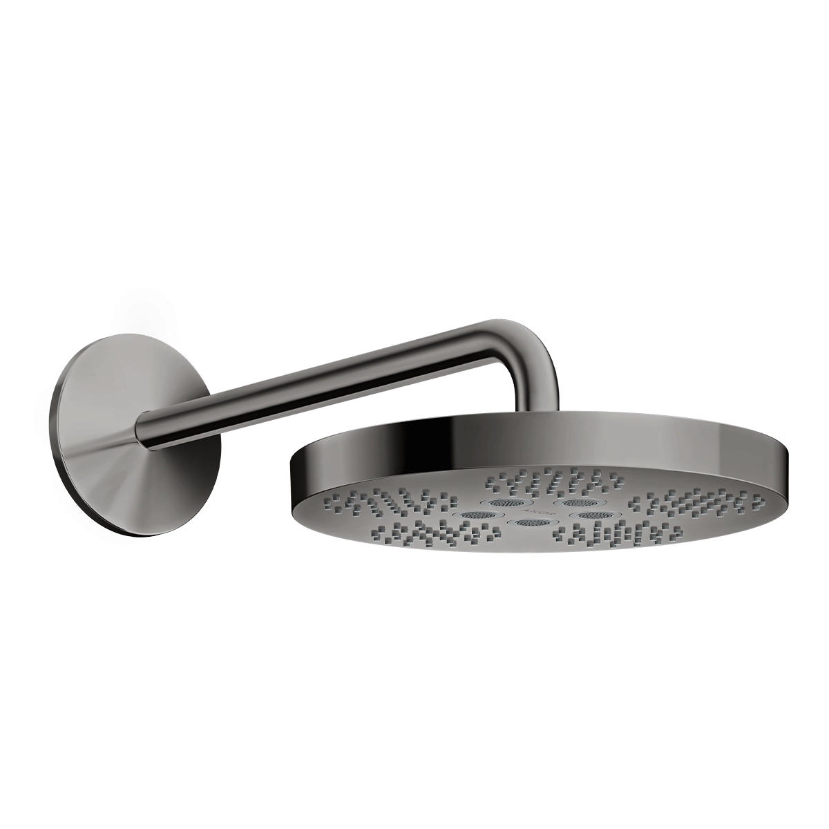 AXOR One Overhead shower 280 1jet with shower arm - Polished Black Chrome