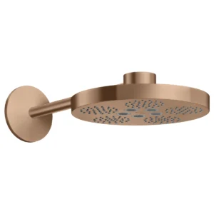 AXOR One Overhead shower 280 2jet with shower arm - Brushed Redgold