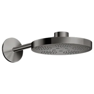 AXOR One Overhead shower 280 2jet with shower arm - Polished Black Chrome