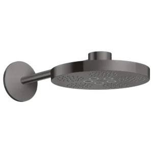 AXOR One Overhead shower 280 2jet with shower arm - Brushed Black Chrome