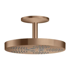 AXOR One Overhead shower 280 1jet with ceiling connection - Brushed Redgold