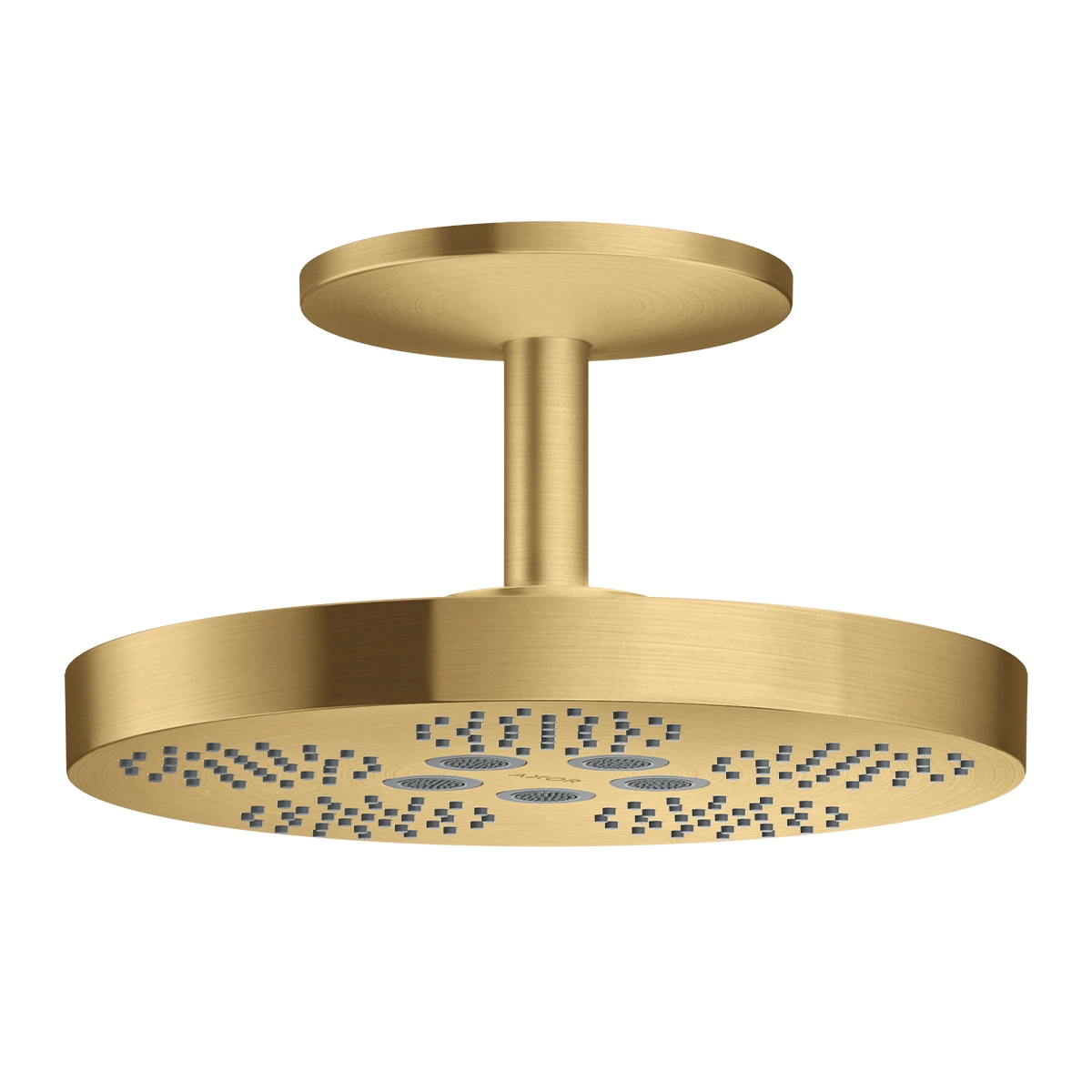 AXOR One Overhead shower 280 2jet with ceiling connection - Brushed Gold-Optic