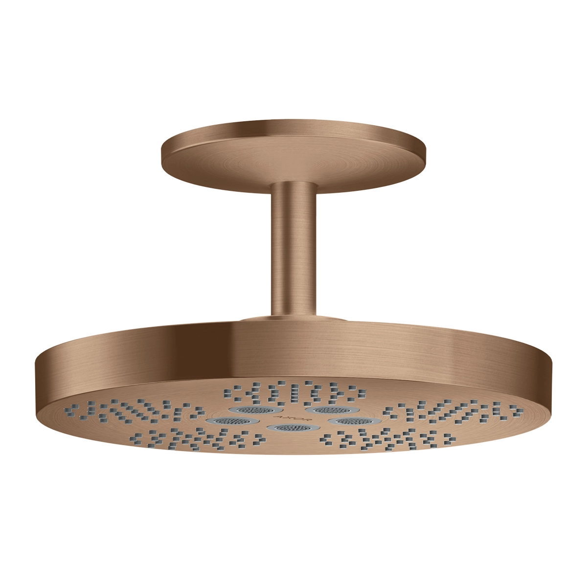 AXOR One Overhead shower 280 2jet with ceiling connection - Brushed Redgold