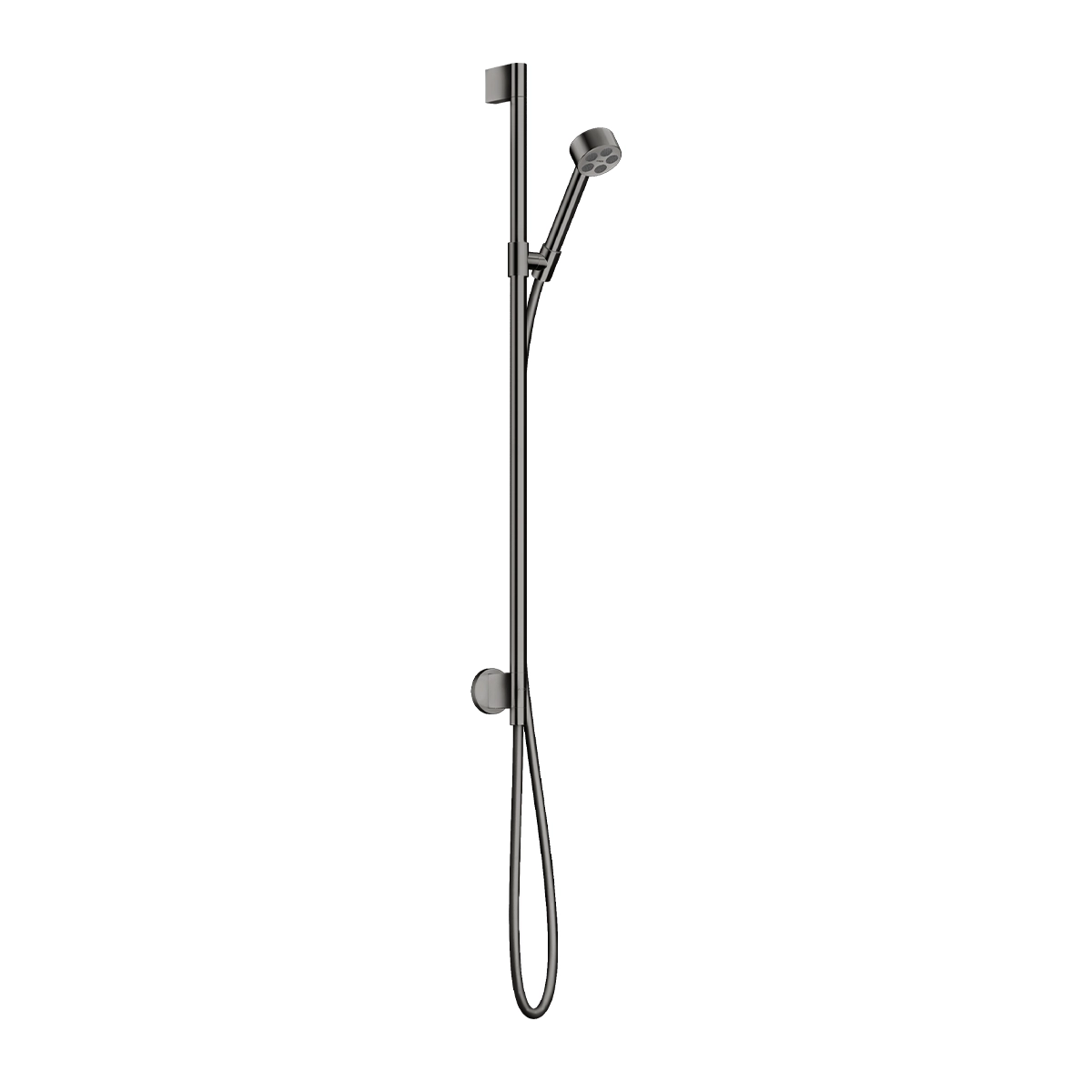 AXOR One Shower set 75 1jet EcoSmart with wall connection - Polished Black Chrome