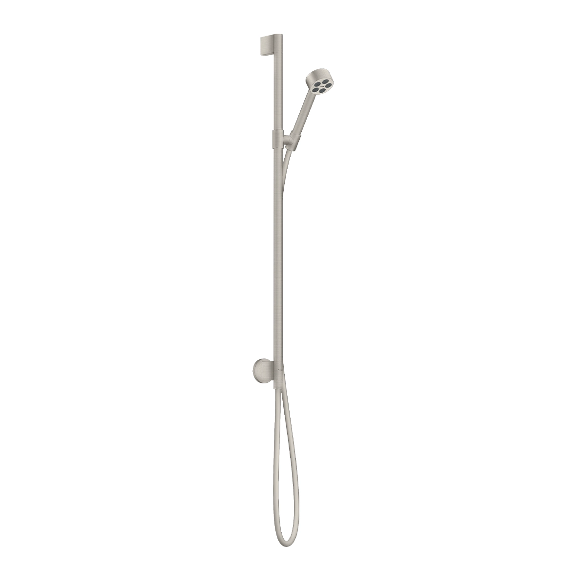 AXOR One Shower set 75 1jet EcoSmart with wall connection - Stainless Steel Optic