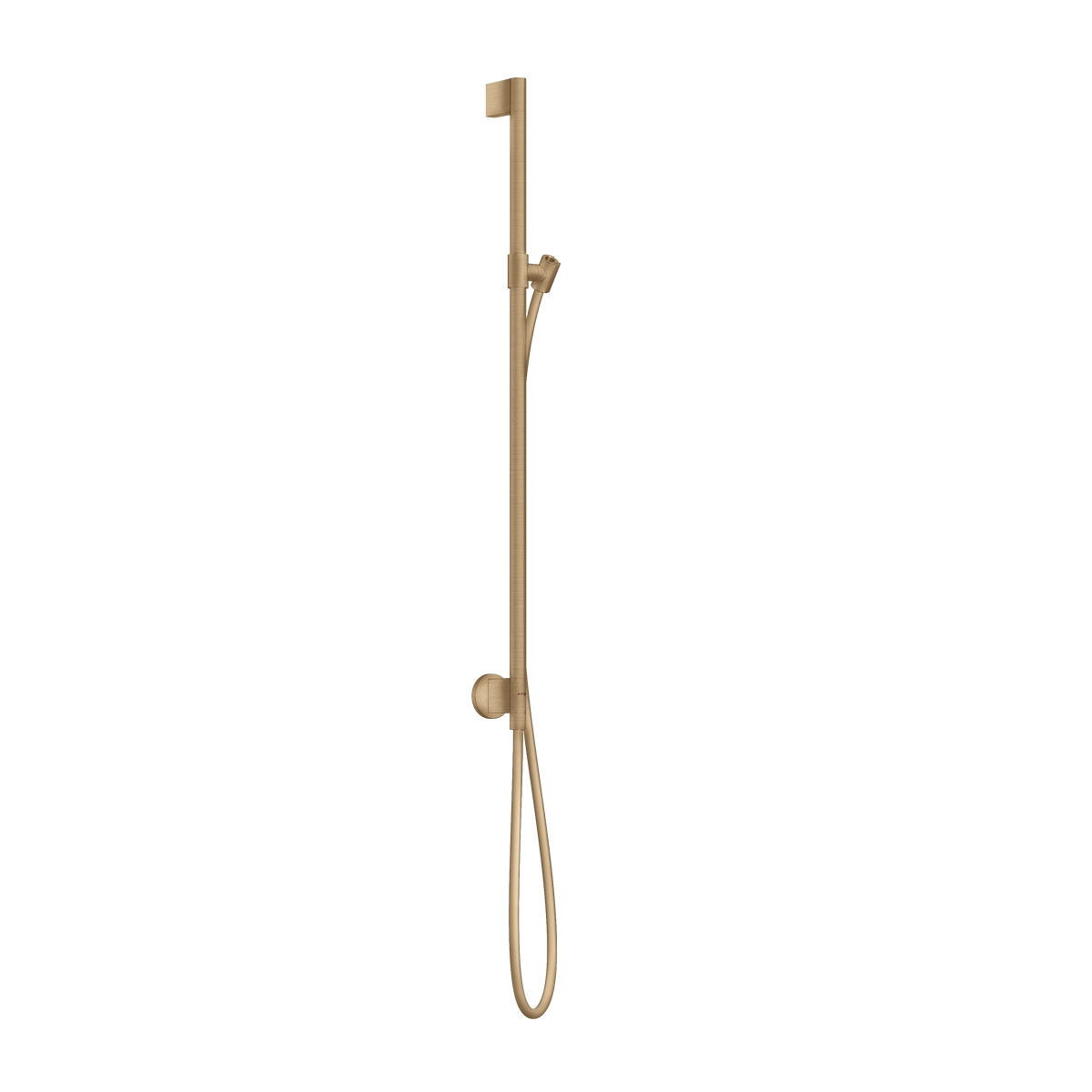 AXOR One Shower rail 0,90 m with wall connection and shower hose 1.60 m - Brushed Bronze