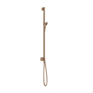 AXOR One Shower rail 0,90 m with wall connection and shower hose 1.60 m - Brushed Redgold