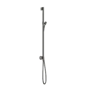 AXOR One Shower rail 0,90 m with wall connection and shower hose 1.60 m - Polished Black Chrome