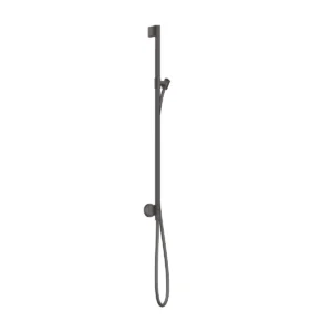AXOR One Shower rail 0,90 m with wall connection and shower hose 1.60 m - Brushed Black Chrome