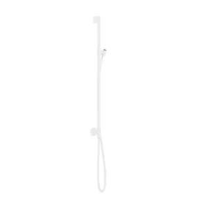 AXOR One Shower rail 0,90 m with wall connection and shower hose 1.60 m - Matt White