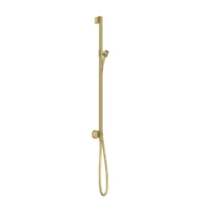 AXOR One Shower rail 0,90 m with wall connection and shower hose 1.60 m - Brushed Brass